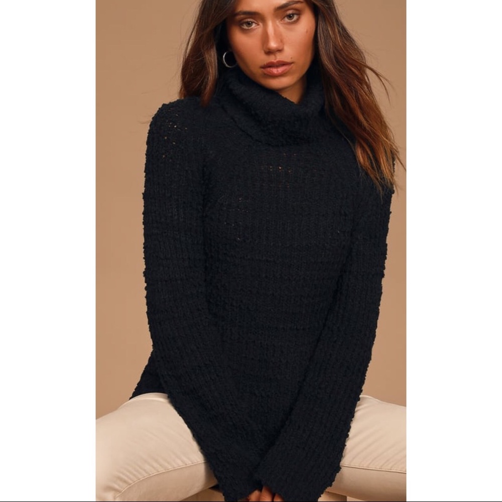 black turtleneck comfy sweater🌸NWT